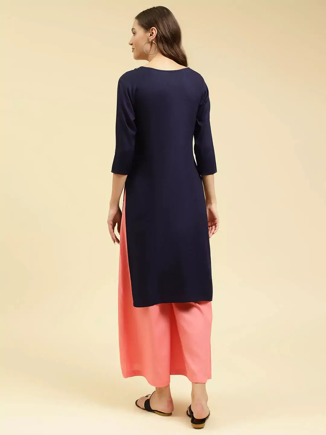 Blue Silk Work Kurti - Image 7