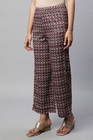 Grey Loose Fit Palazzo - Image 3