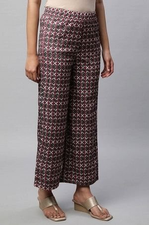 Grey Loose Fit Palazzo - Image 4
