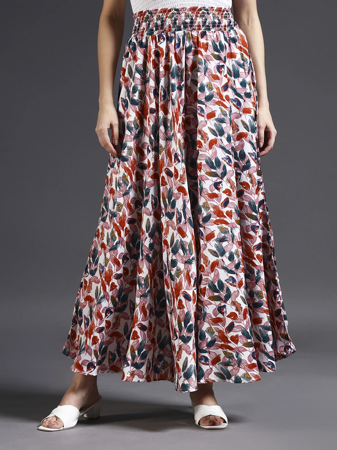 Women Flared Multicolor Viscose Rayon Palazzos - Image 4